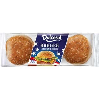 DULCESOL BURGER SESAME BUNS 6UNIT