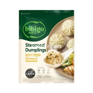 BIBIGO CHICKEN&VEG STEAMED DUMPLING 560G