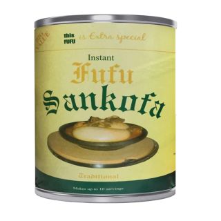 SANKOFA PLANTAIN FUFU FLOUR TIN 2KG