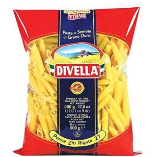 DIVELLA PASTA DI SEMOLA PENNE ZITI RIGATE N.27 500