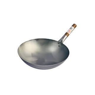 15'' ROUND BOTTOM WOK CARBON STEEL