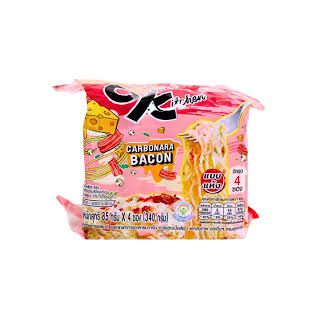MAMA OK CARBONARA BACON NOODLES 4x 85G