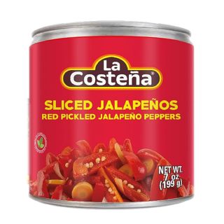 LC SLICED RED JALAPENOS 199G