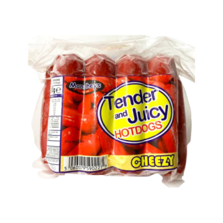 T&J CHEESY PORK HOTDOGS 500G