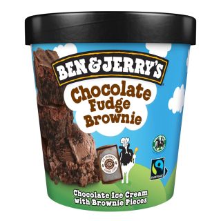 B&J CHOCOLATE FUDGE BROWNIE 465ML