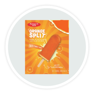 FRANCO'S ICES ORANGE SPLIT 640ML