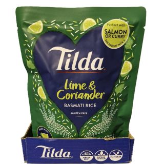 TILDA LIME & CORIANDER RICE 250G