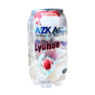 AZKA LYCHEE SPARKLING DRINK 350ML