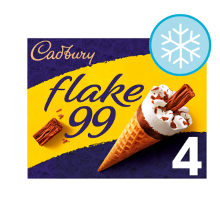 CADBURY FLAKE CONE 4PK
