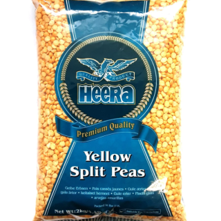HEERA YELLOW SPLIT PEAS 2KG (BRICK)