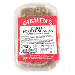 GARLIC PORK LONGANISA 454G