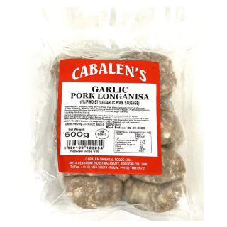 CABALEN'S GARLIC PORK LONGANISA 600G