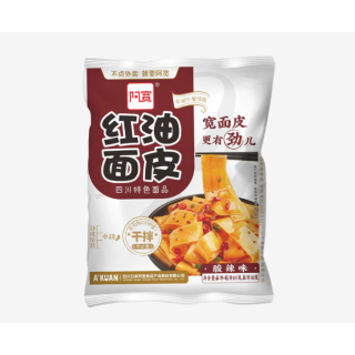 AK Broad Noodle (Bag) - Sour & Hot 115g