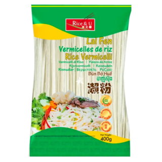R&U Rice Vermicelli (LaiFen) 1.6mm 400g