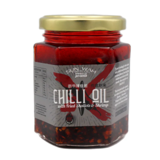 SUN WAH SHALLOTS&SHRIMP CHILLI OIL 180G