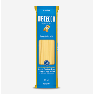 DE CECCO PASTA DI SEMOLA SPAGHETTI N.12 500 GR
