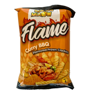 MIAOW MIAOW Flame Prawn Cracker- curry BBQ 50g