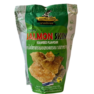 NP SEAWEED SALMON SKIN SNACK 35G