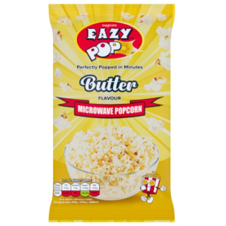 EASY POP MICROWAVE BUTTER POPCORN 85G