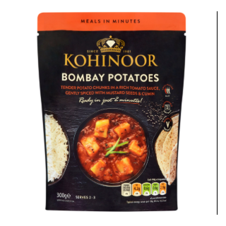 KOHINOOR BOMBAY POTATOES 300G