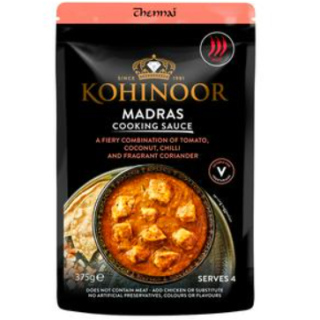 KOHINOOR MADRAS COOKING SAUCE 375G