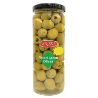 LARISSA GREEN PITTED OLIVES 430G