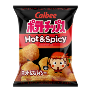CALBEE HOT&SPICY POTATO CHIPS 130G