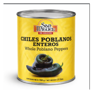 SM WHOLE POBLANO PEPPERS