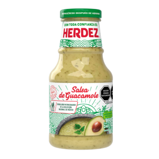 HERDEZ GUACAMOLE SALSA WITH AVOCADO SAUCE 240G