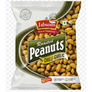 JABSONS CHILLI GARLIC PEANUTS 140G