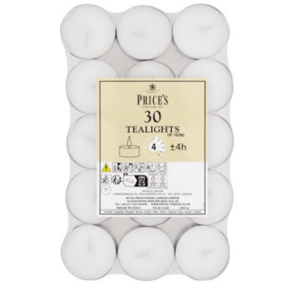 PRICE'S 30 TEALIGHTS