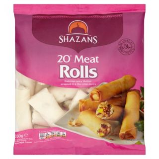 SHAZANS 20 MEAT ROLLS 650G